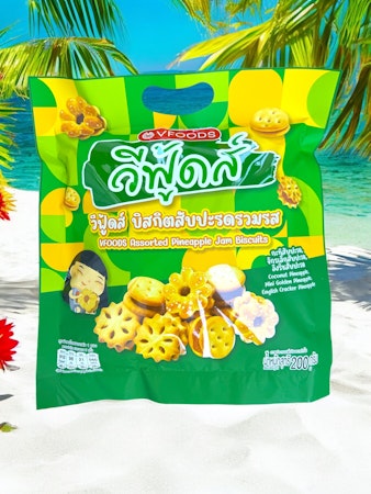 V-food cookie mix med ananas smak