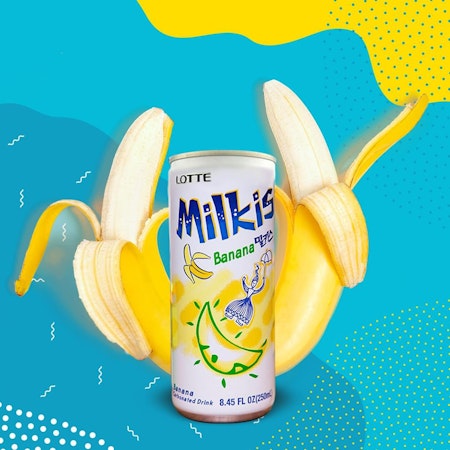 Lotte Milkis - Dryck Soda Banan Smak 250 ml