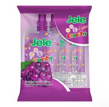 JELLY LIGHT POUCH FRESHY GRAPE (3X125G)