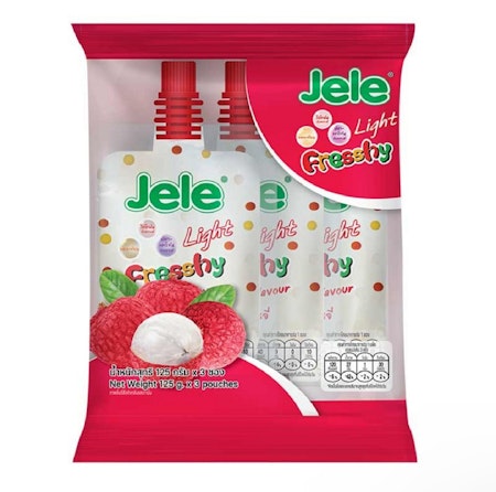 JELLY LIGHT POUCH FRESHY LYCHEE (3X125G)