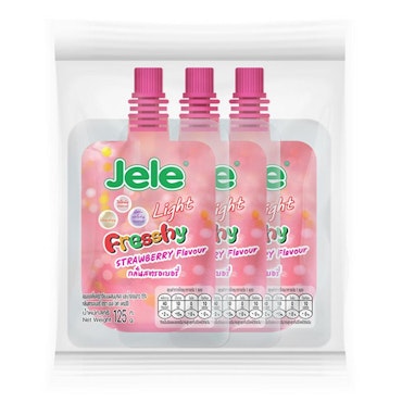 JELLY LIGHT POUCH FRESHY STRAWBERRY (3X125G)