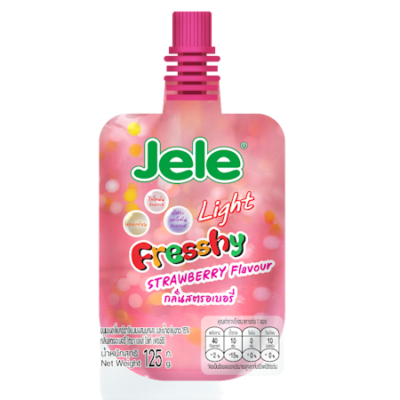 JELLY LIGHT POUCH FRESHY STRAWBERRY (3X125G)