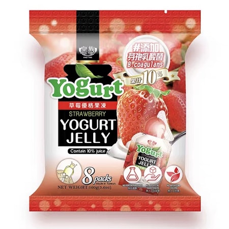 ROYAL FAMILY - YOGURT JELLY STRAWBERRY 160G
