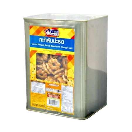 V-FOODS COCONUT BISCUIT WITH PINEAPPLE JAM 1,2 kg