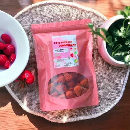 Frystorkade Jordgubbar 100g