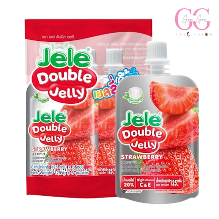 JELLY DOUBLE STRAWBERRY (3X125G)