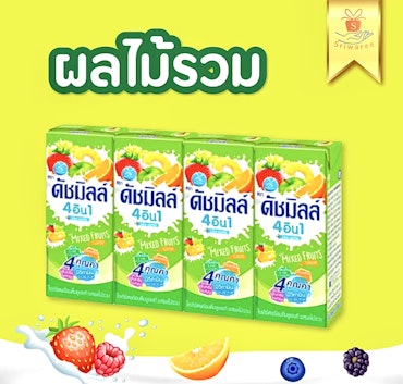 Dutch milk - mixed fruits (4-pack)