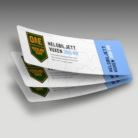 Helgbiljett (3 personer)