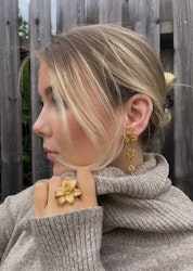 Steel Lily Earring