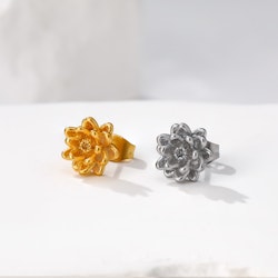 Steel Lotus Earring
