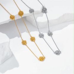 Steel Marigold Necklace
