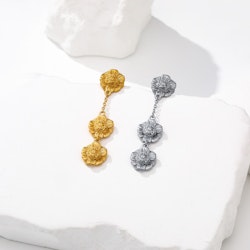Steel Marigold Earring