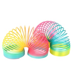 Slinky Linky i regnbågens färger