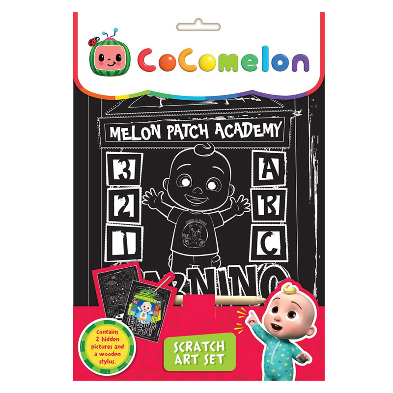 CoComelon Scratch Art Set