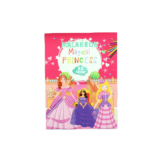 Målarbok - Magiska prinsessor