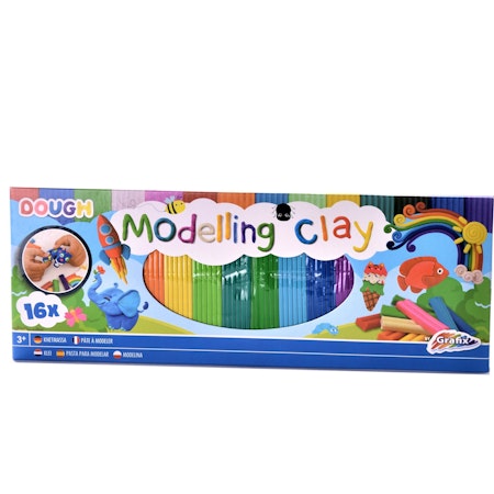 Modelling  Clay - Lera i 16 färger