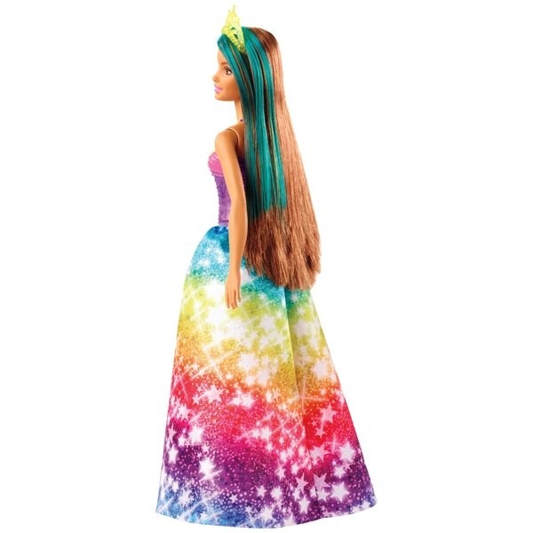 Barbie Dreamtopia  Prinsessa med regnbågsklänning - Lila