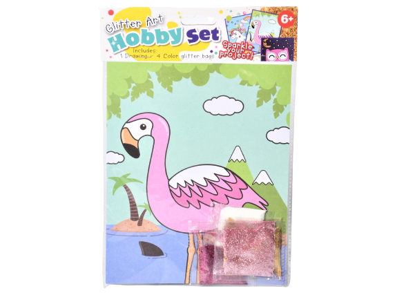 Glitter art - Hobby Set Flamingo