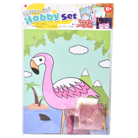 Glitter art - Hobby Set Flamingo