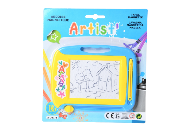 Magnetisk rit tavla där du kan rita vad du vill! Perfekt för yngre barn som tycker om att vara kreativa.