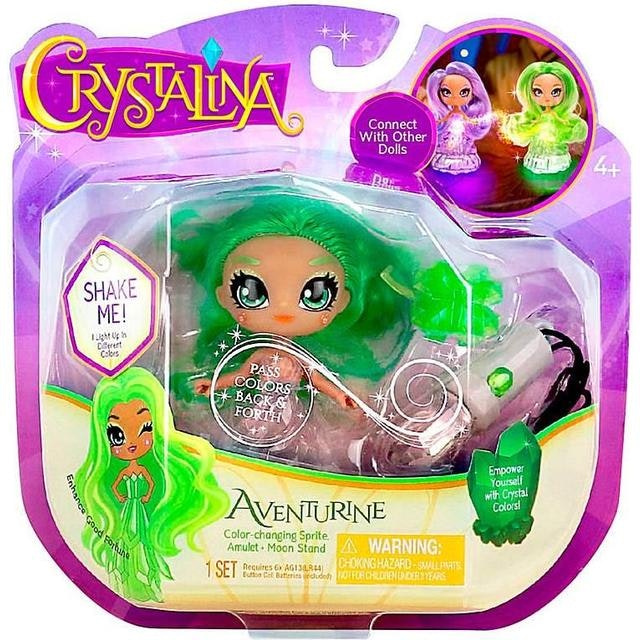 Crystalina Aventurine har grön långt hår