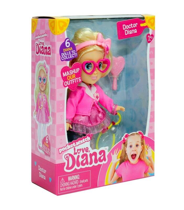 Love Diana - Doctors docka med rosa outfit med tillbehör