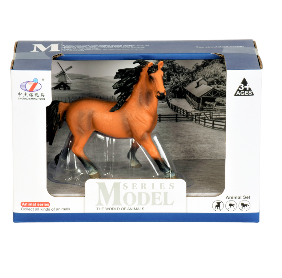 The World Of Animals modell häst, hästen är i bruna nyanser