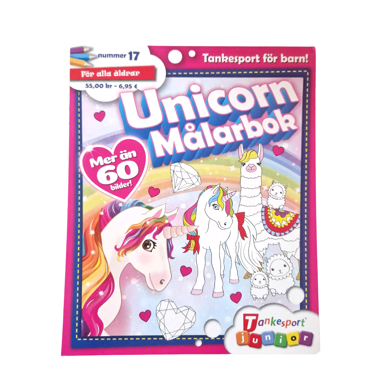 En helt magiska målarbok med massor av unicorns m.m!