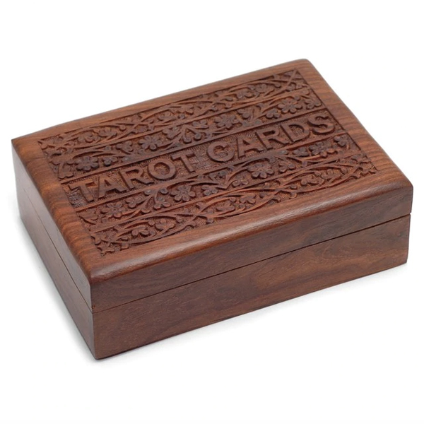Wooden box for Tarot cards