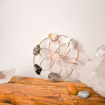 Crystal Healing grid Small Flower of Life Rosé - Ariana Ost