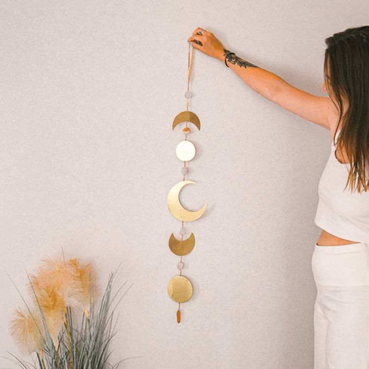 Wall Decoration Moon Phase Gold - Ariana Ost
