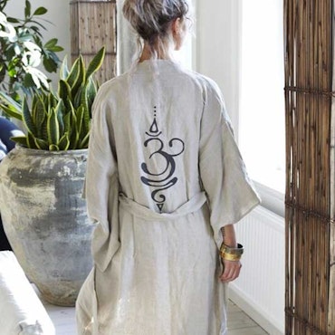 Kimono linen Breathe long - Santa Ni