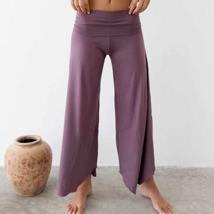 Yoga Pants Layla Flares Aubergine - Indigo Luna
