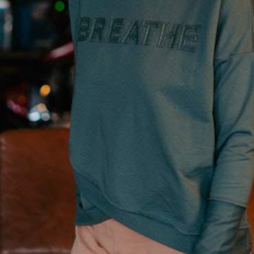 Sweater Hoodie "Breathe" Balsam Green - Soul Factory