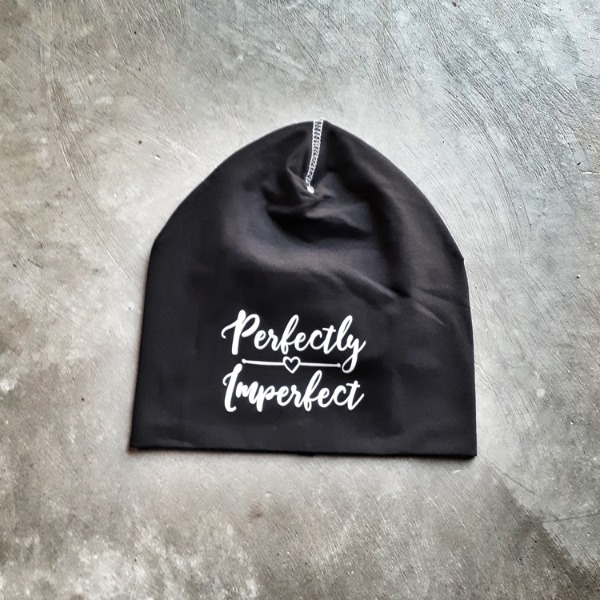 Beanie "Perfectly Imperfect" Black - Soul Factory