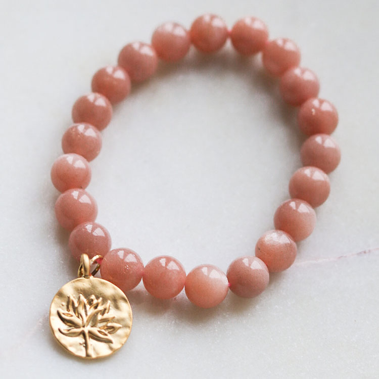 Stone bracelet Lotus Solsten Medium - Blush & Promise