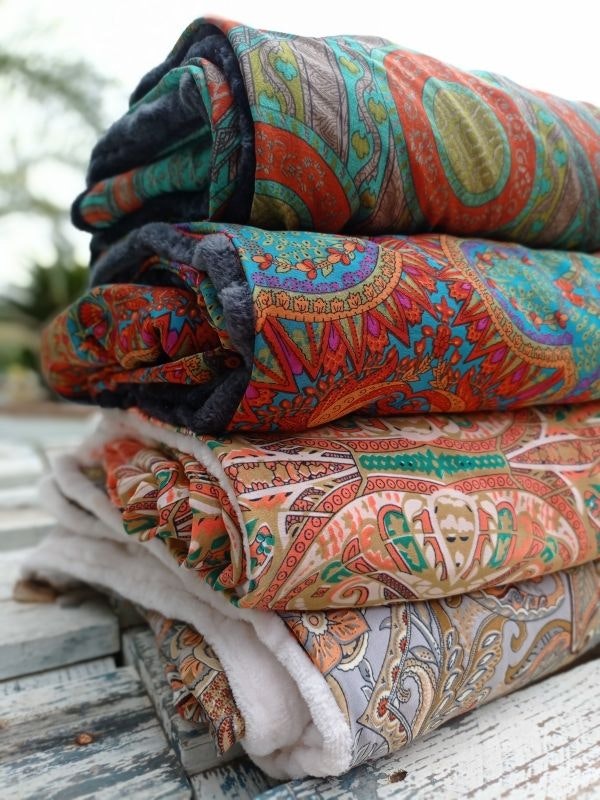 Yoga Blanket Sari/silke Rustic Earth - E-swiss - Soul Factory Shop