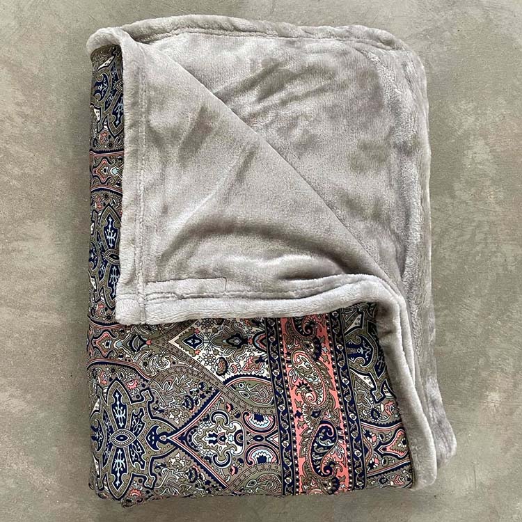 Yoga Blanket Sari/silk Morning Mist - E-swiss