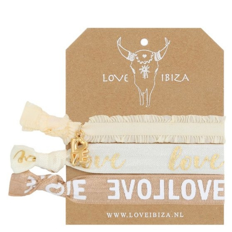 Hairties hairband/bracelet Cream Candy - Love Ibiza