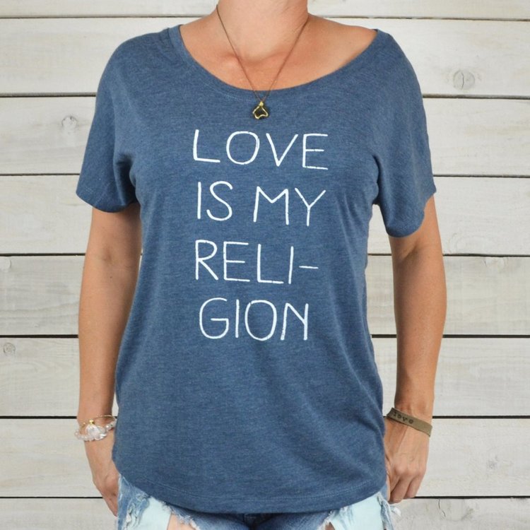 T-shirt Love is my religion - SuperLove Tees