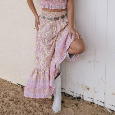Maxi Skirt Neon Moon ''Desert Rose'' - Mahli the Label