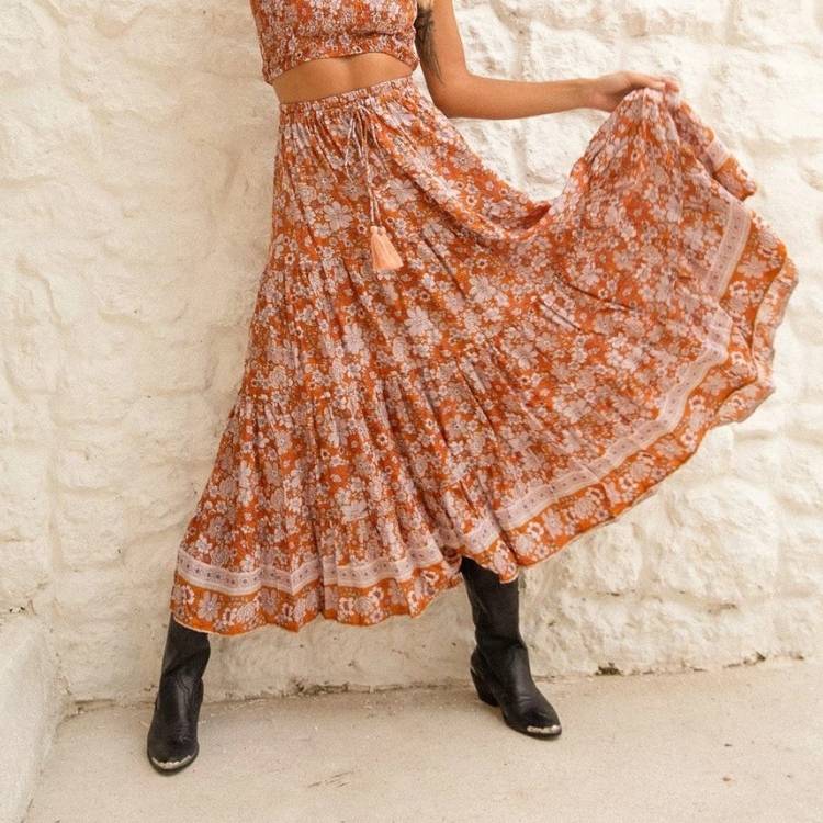 Maxi Skirt Southern Sun ''Amber'' - Mahli the Label