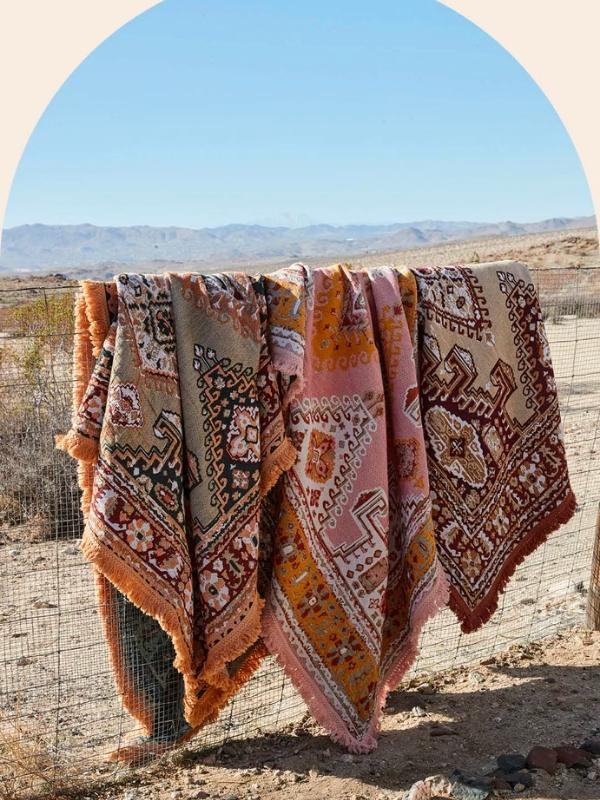 Woven Blanket Blush - Wandering Folk