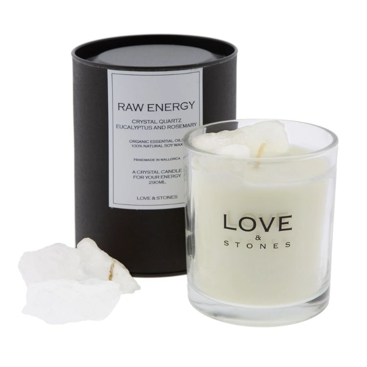Crystal candle glass ENERGY 290 ml - Love & Stones
