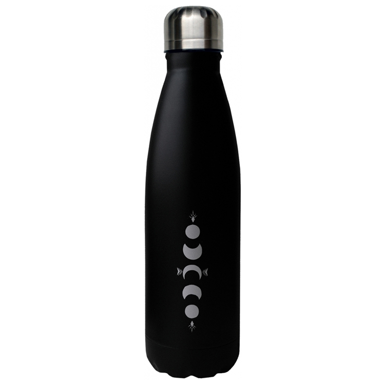 Water Bottle MY Bottle Black Silver 0.50 L - Moonchild Yoga Wear