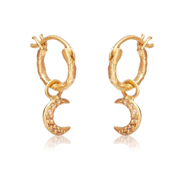 Earrings Ancient wisdom earrings Gold - Ananda Soul