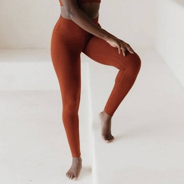 Yoga Leggings Eira High Rise Bamboo Burned Orange - Studio K