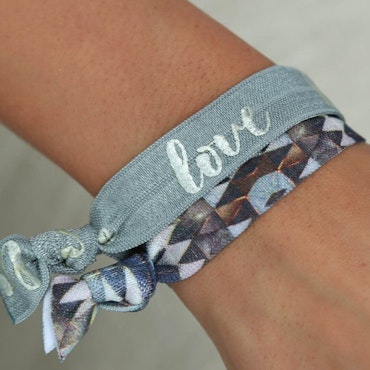 Hairties hairband/bracelet Shades of grey - Love Ibiza