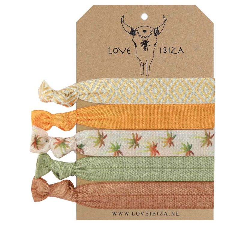 Hairties hairband/bracelet Sunset palms - Love Ibiza