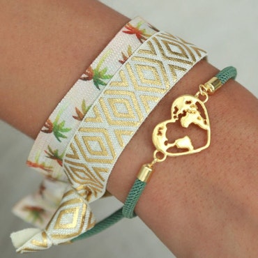 Hairties hairband/bracelet Sunset palms - Love Ibiza